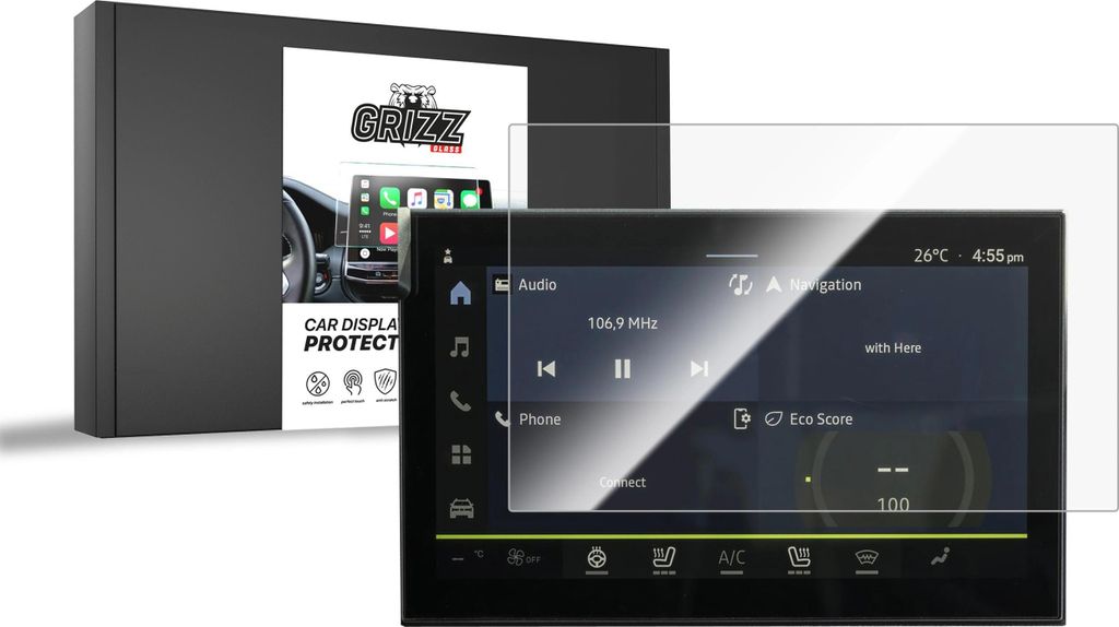 Keramische Autodisplayfolie für Dacia Bigster 10" (2025), Grizz Protector