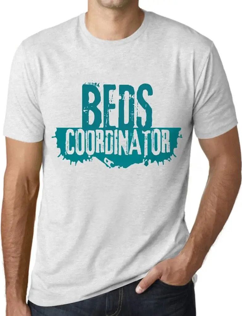 Herren Grafik T-Shirt Bettenkoordinator – Beds Coordinator – Öko-Verantwortlich Vintage Jahrgang Kurzarm Lustige Druck Geburtstag Geschenk Mann