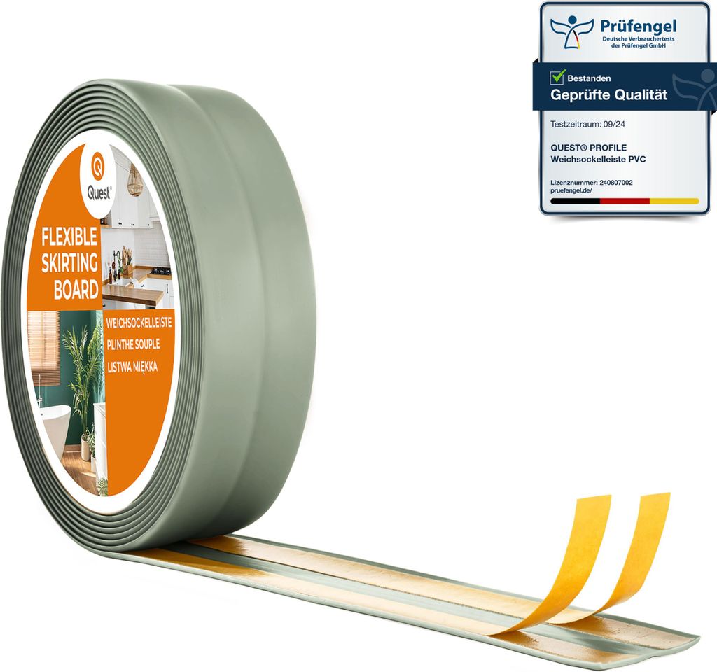 QUEST mäkká samolepiaca lišta 30x30mm, 10m, plastová lišta Obrázok produktu 