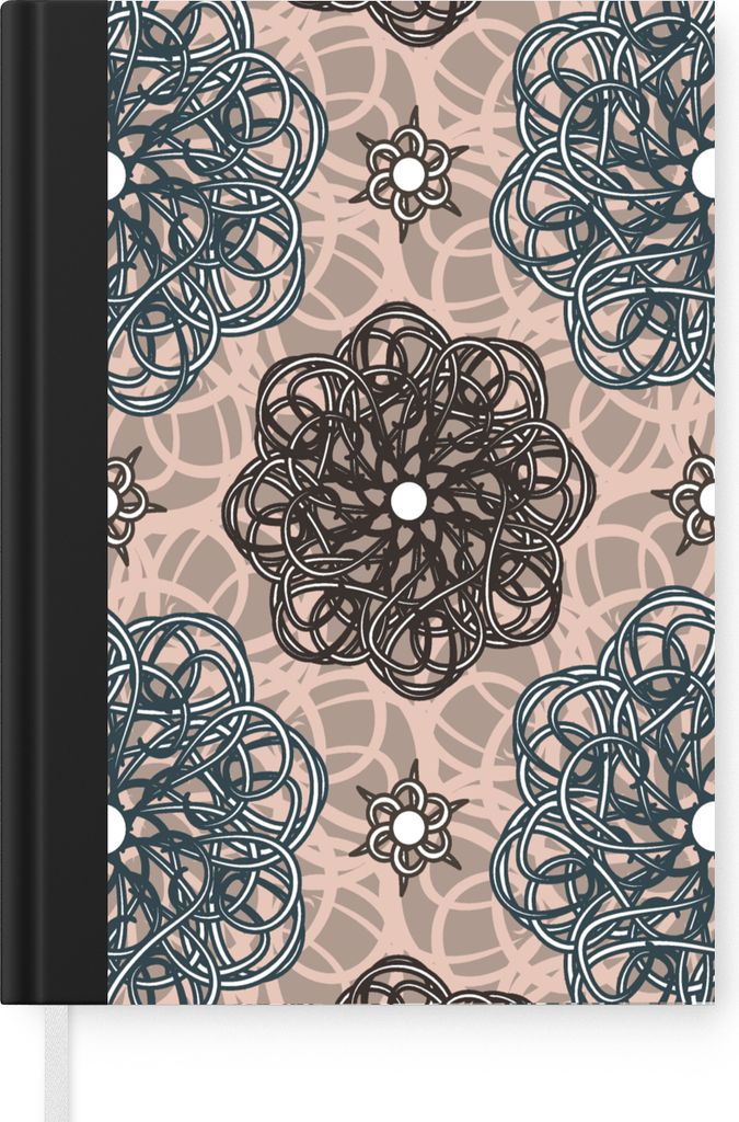 MuchoWow Notizbuch Tagebuch Haushaltsbuch Notebook A5 Muster - Abstrakt - Blumen - Notizblock - Notizheft - Notebook - Schreibblock - Papier