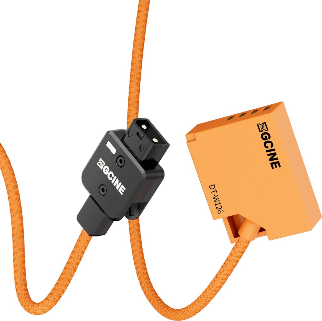ZGCINE NP-W126 Dummy-Akku mit D-Tap-Anschluss, Stromkabel, 60 cm lang, D-Tap auf NP-W126 Dummy-Akku, Ersatz fuer Fujifilm X100F X100V X-S10 X-Pro3 ...