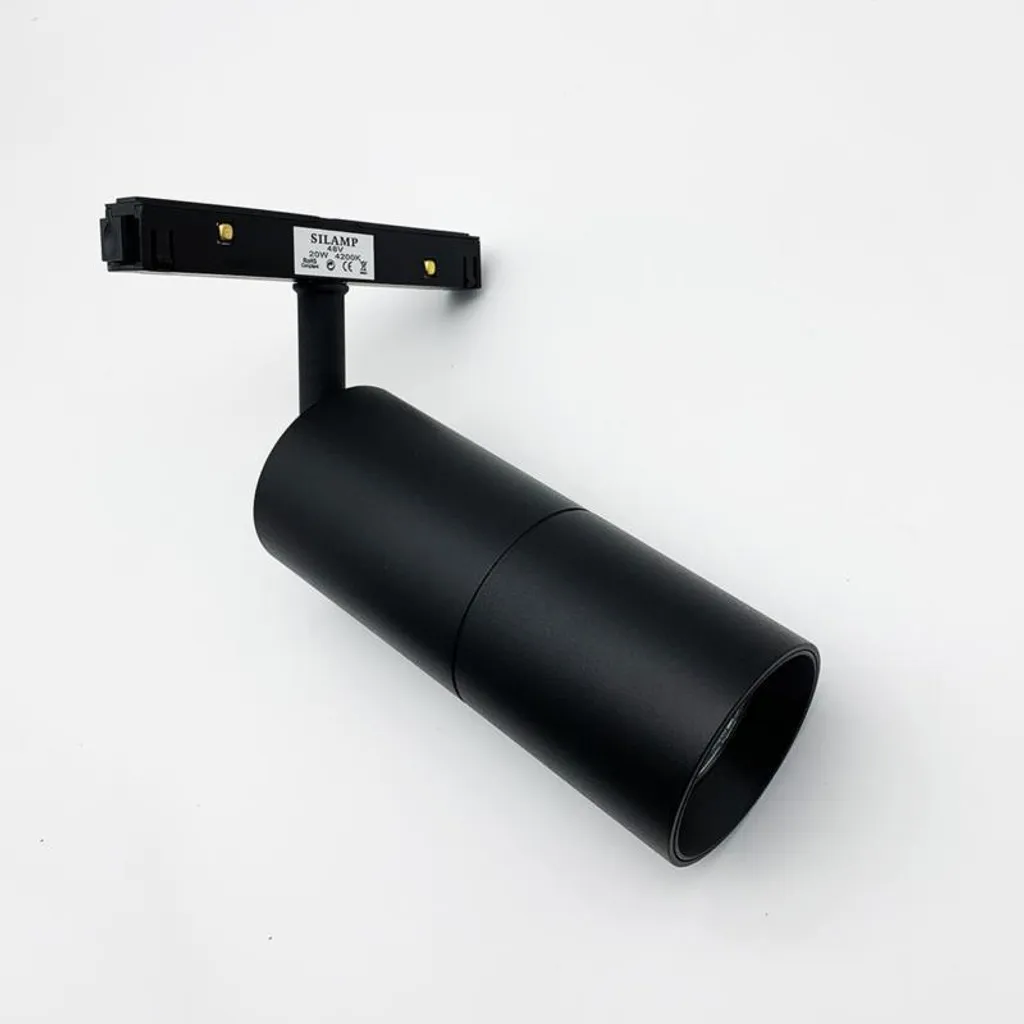 Spot LED Magnétique 48V Orientable Noir 20W - Finissez-en avec les Zones d'Ombre