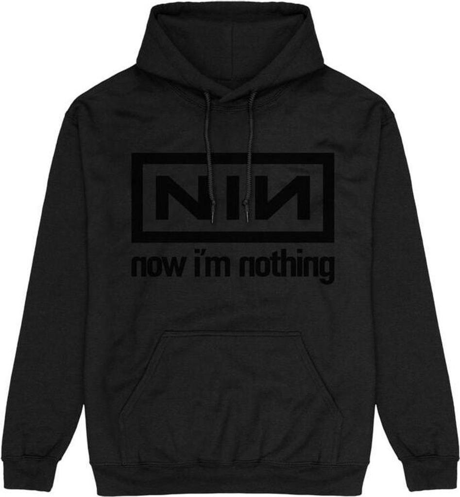 Nine Inch Nails Kapuzenpullover Herren Now i'm nothing schwarz XL