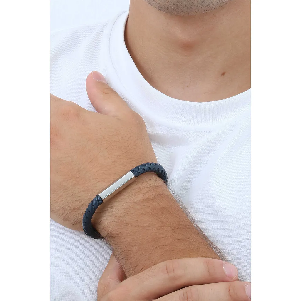 Regala un Emozione: Bracciale Sagapò Uomo Pelle e Argento Originale - 2