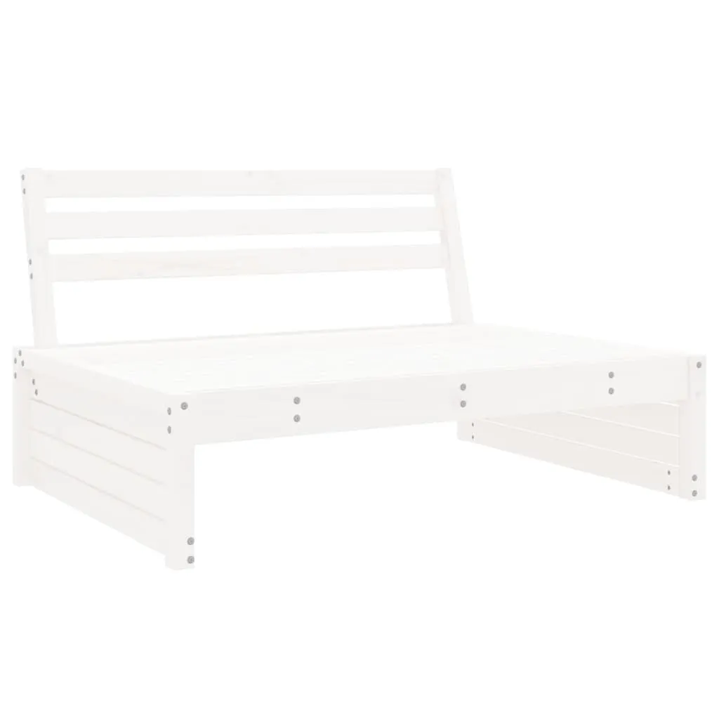 Divano Luxury da Giardino 120x80 Bianco - Legno Massiccio Pino