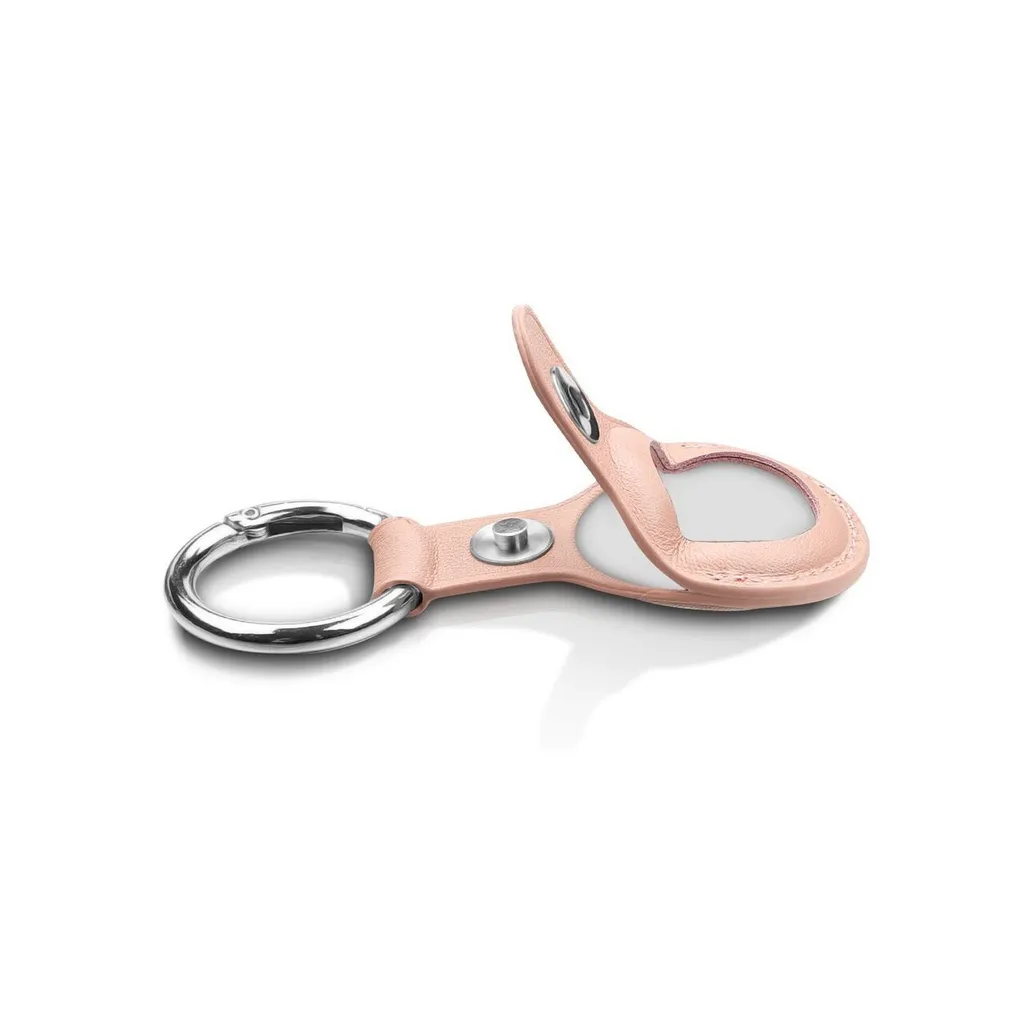 Ainiv Custodia protettiva compatibile con ciondolo Apple Airtag, custodia con portachiavi anti-smarrimento, ciondolo per Airtag, in pelle, resistente ai graffi, per AirTag, chiavi, collare per animali