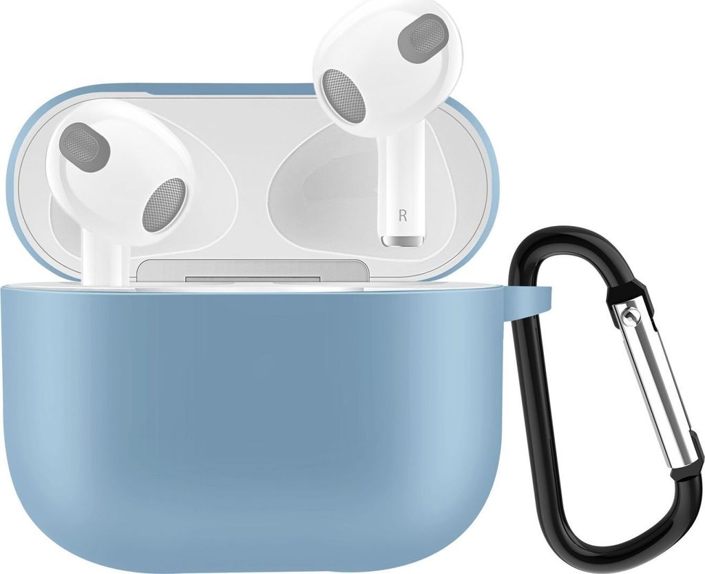 Mobigear Classic Apple AirPods 3 Hülle Flexibles Silikon - Blau