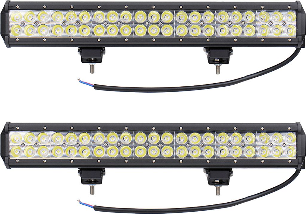 Greenmigo 2X 126W LED Arbeitsscheinwerfer weiß 12V 24V Flutlicht Reflektor Work Light Bar Scheinwerfer Arbeitslicht Offroad Arbeitslampe für Traktor