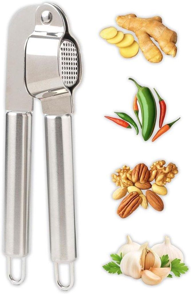 Knoflookpers aus Edelstahl, professionell, für Knoblauch, Ingwer, Chili, robust, eleganter Design