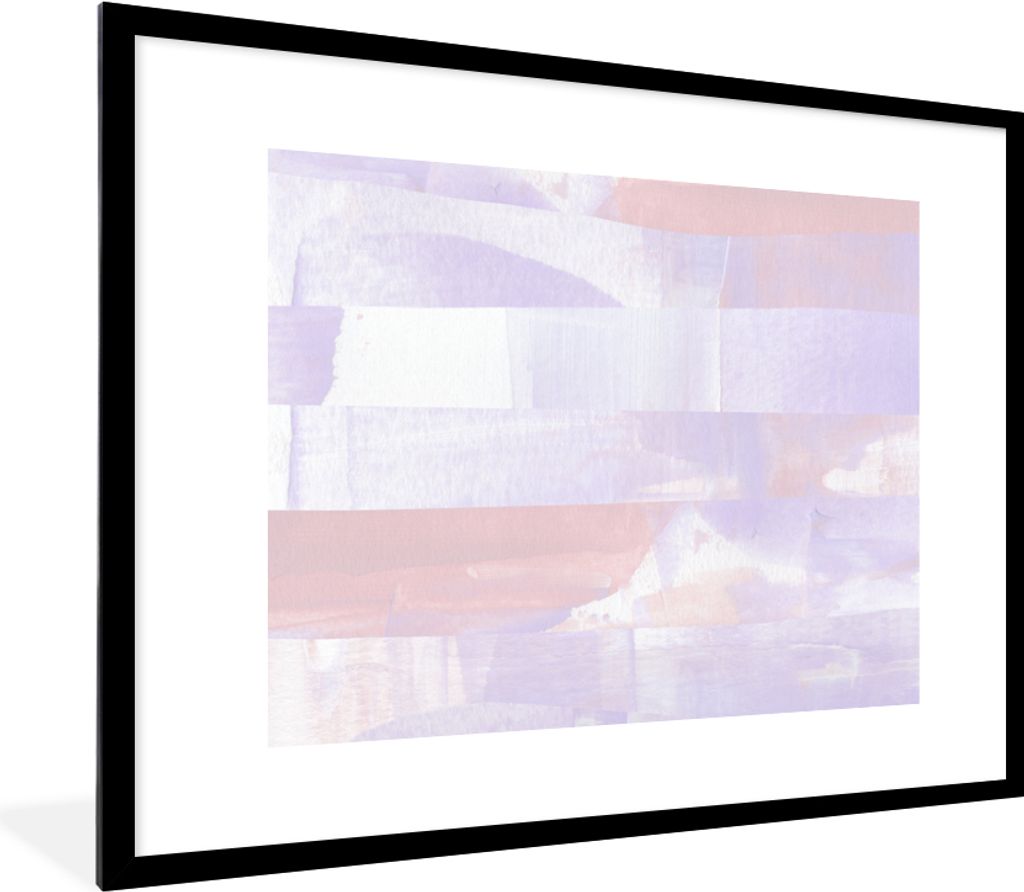 MuchoWow® Gerahmtes Poster Pastell - Farbe - Gestaltung Produktbild 