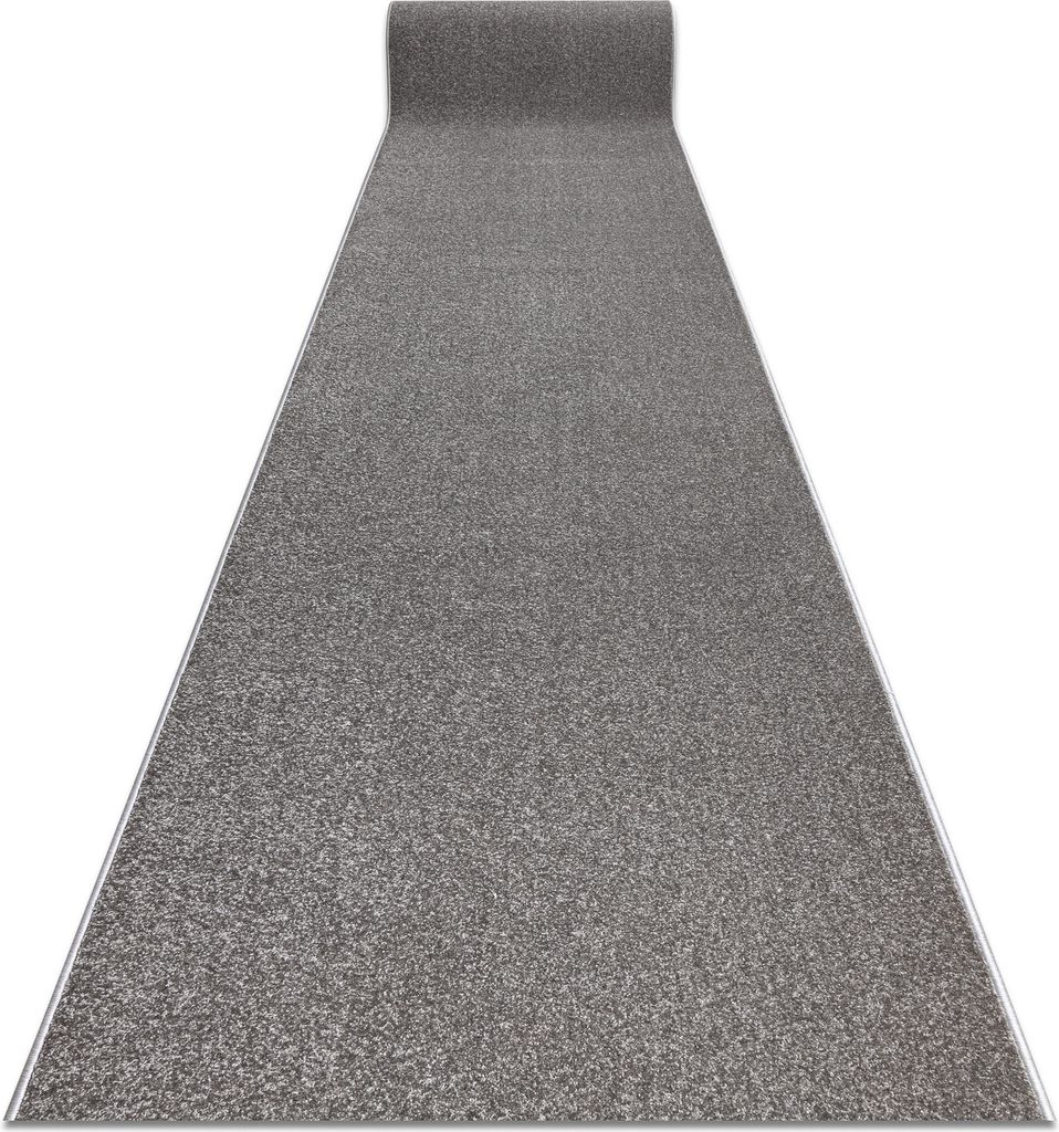 Läufer KARMEL Glatt, einfarbig grau 120 cm Grau 120x270 cm