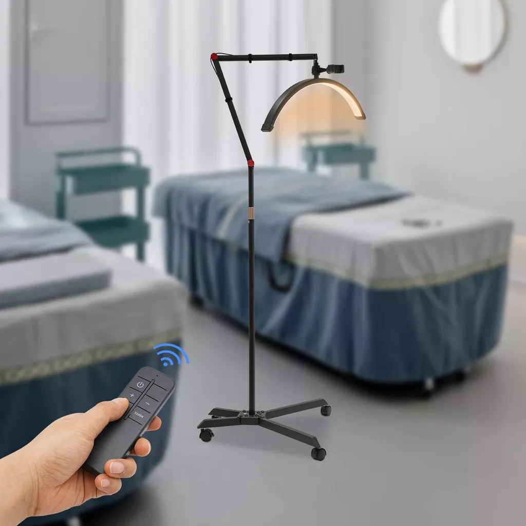 Lampadaire LED noir réglable avec télécommande - Intensité variable - 2