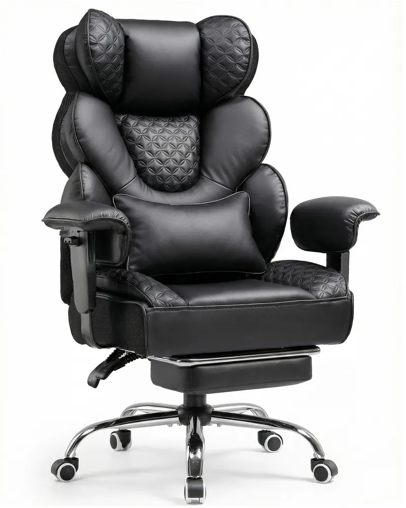 Siège gaming ergonomique pour grand gabarit 180 kg confort longue durée