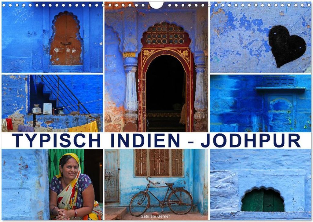 Typisch Indien - Jodhpur (Wandkalender 2026 DIN A3 quer), CALVENDO Monatskalender