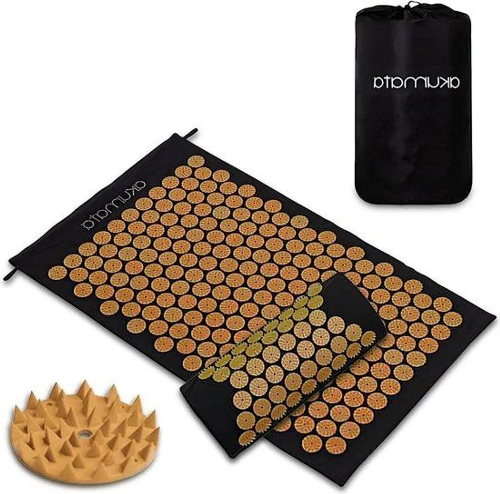 Kit relaxation acupression tapis et coussin pour yoga et détente soir