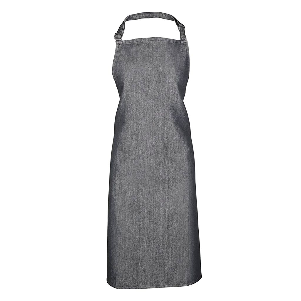 Premier Damen Schürze mit Tasche bunt RW1069 (Einheitsgröße) (Jeans-Grau)