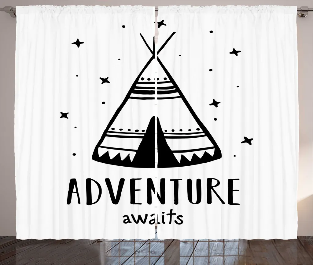 Tenda Avventura ABAKUHAUS Bianco Nero 280x245 - Stile Moderno