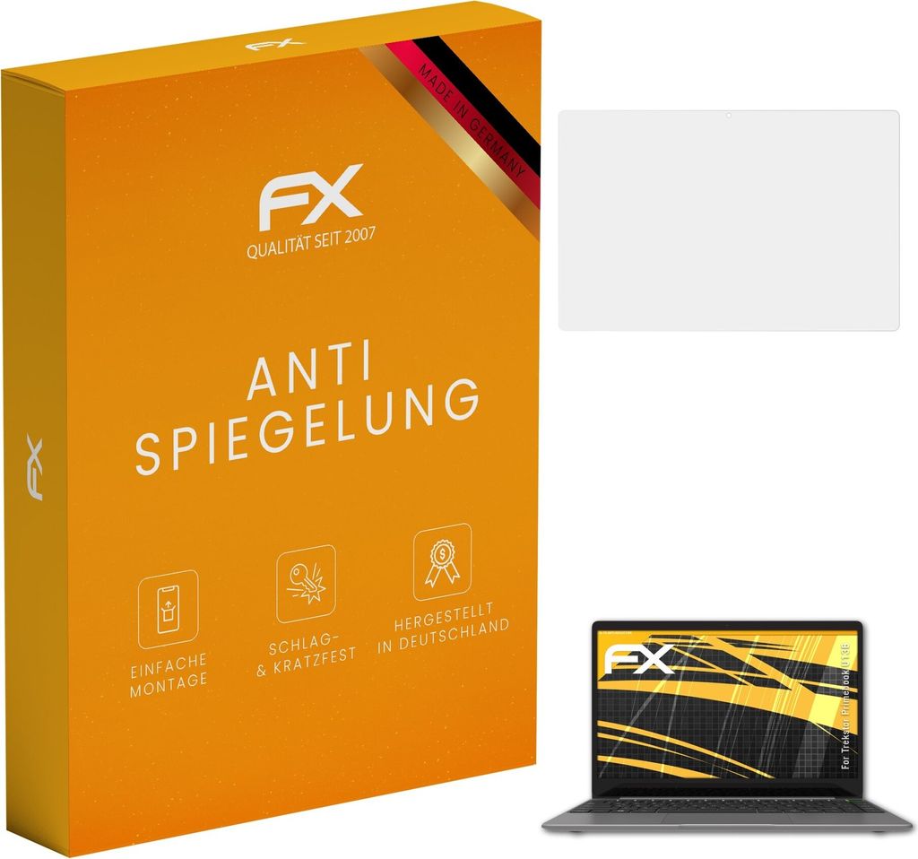 atFoliX FX-Antireflex 2x Schutzfolie kompatibel mit Trekstor Primebook U13B Displayfolie