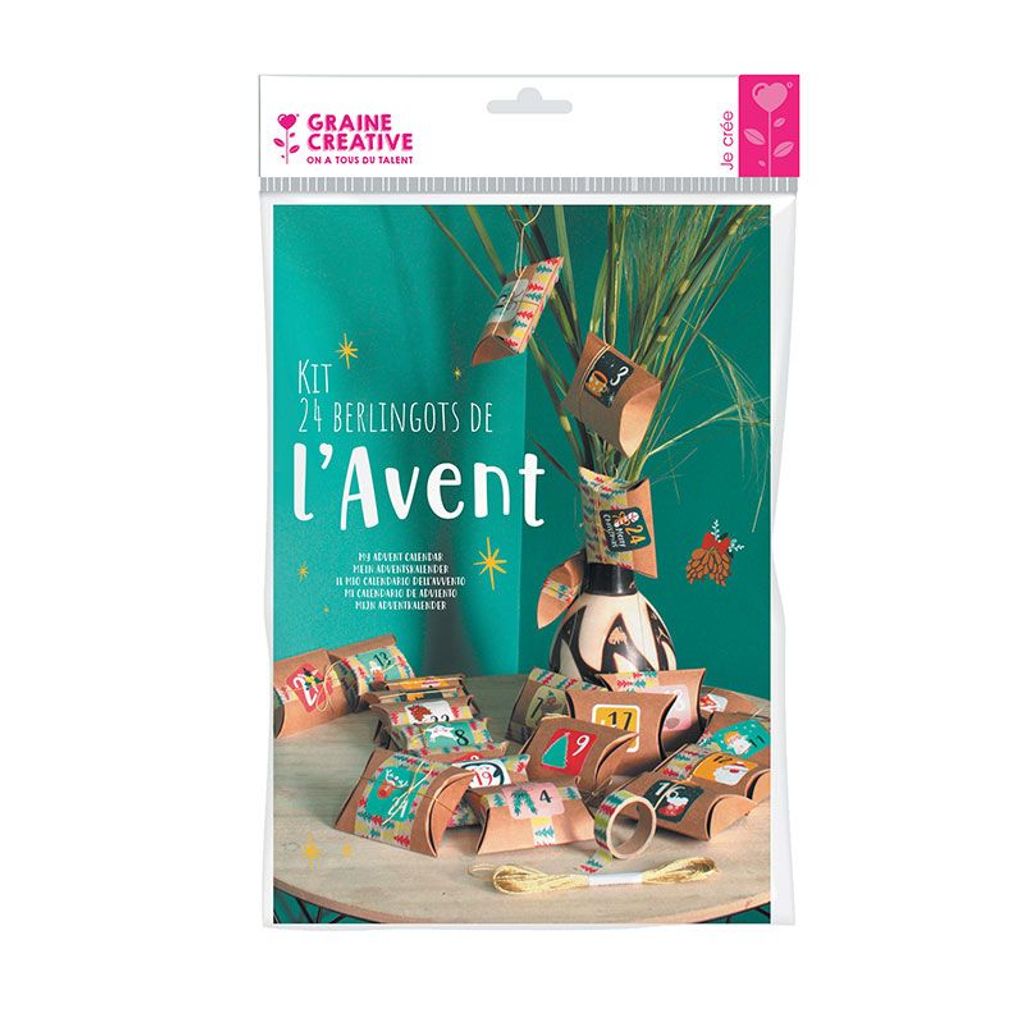 Graine Creative Adventskalender Bastelset - Weihnachts-Countdown Spielzeug