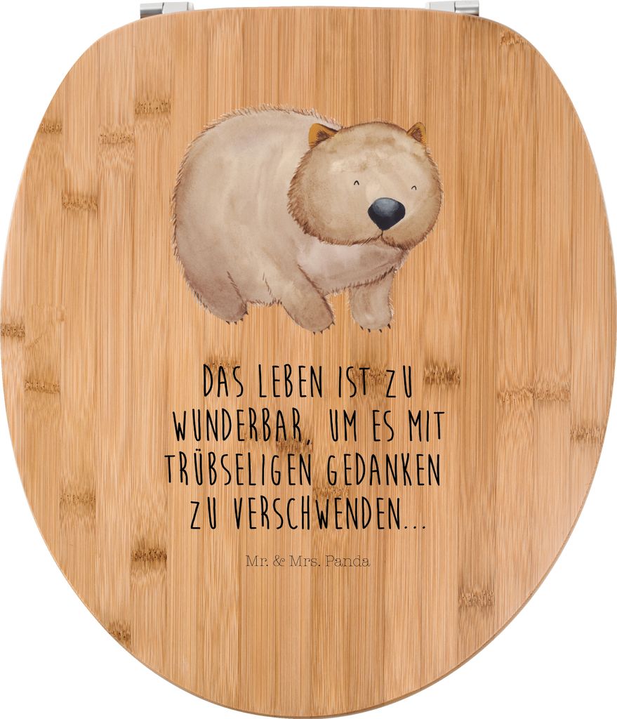 Mr. & Mrs. Panda WC Sitz Wombat - Transparent - Geschenk, Toilettendeckel, Spruch, WC-Sitz, Klodeckel, Brille, Australien, Klo-Deckel, klo deckel, ...