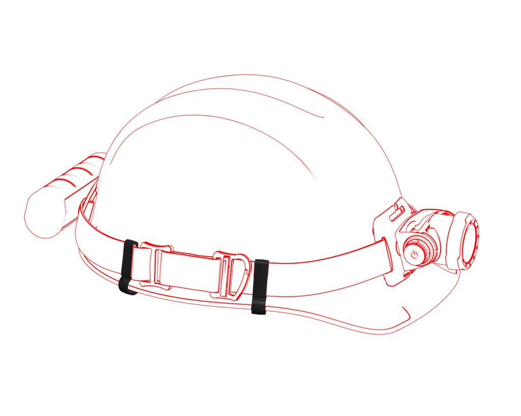 Fixation pour sangle de casque Type A - Clip ergonomique en nylon rigide - 2