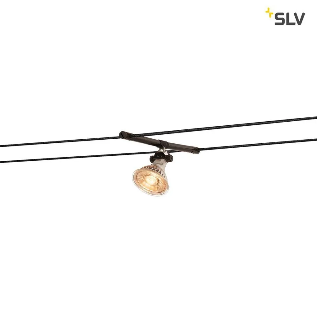 Porte-lampe Cosmic Noir Pivotant pour Système Tenseo - Finition Mate