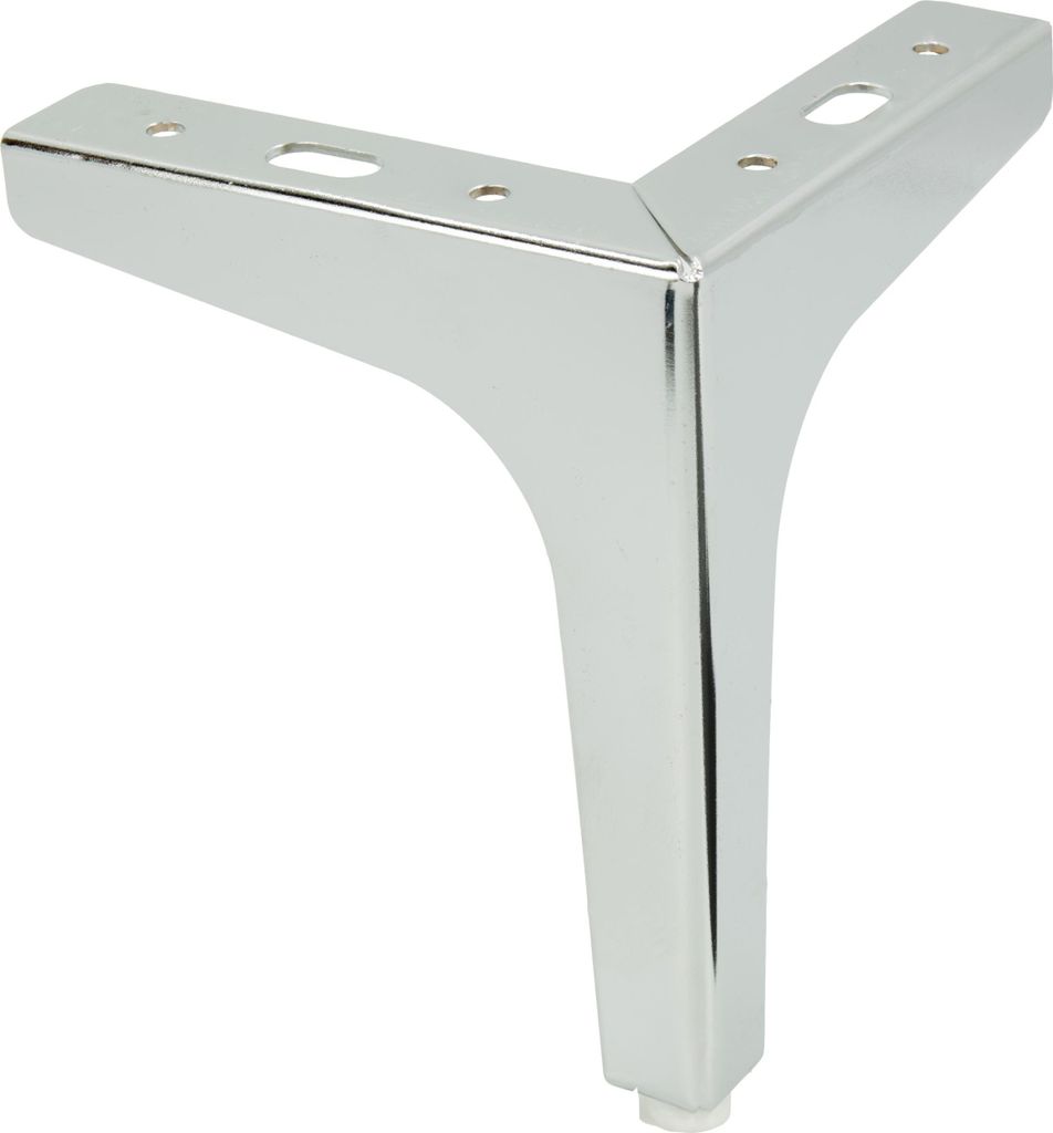Möbelbein "Anker" – Elegantes 15 cm hohes Metallbein in verchromtem Silber für stilvolle Stabilität und modernen Look von Möbeln. Ideal für ...