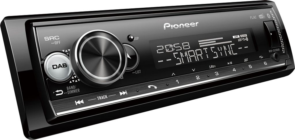 Pioneer MVH-S520DABAN, Schwarz, 1 DIN, 200 W, 4.0 Kanäle, Produktbild 