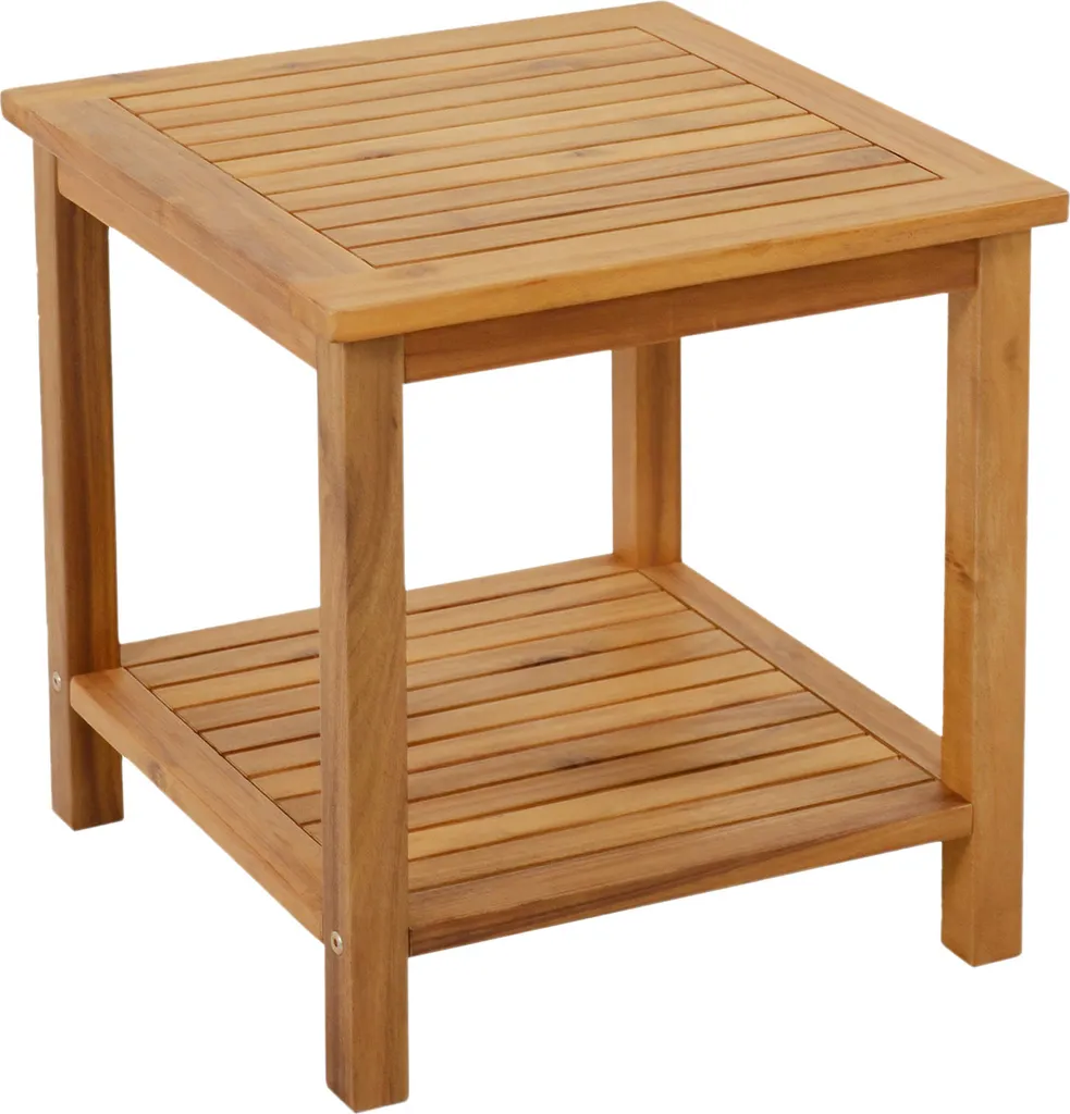 Table d'appoint IOWA 45x45x45 cm en bois d'acacia huilé massif