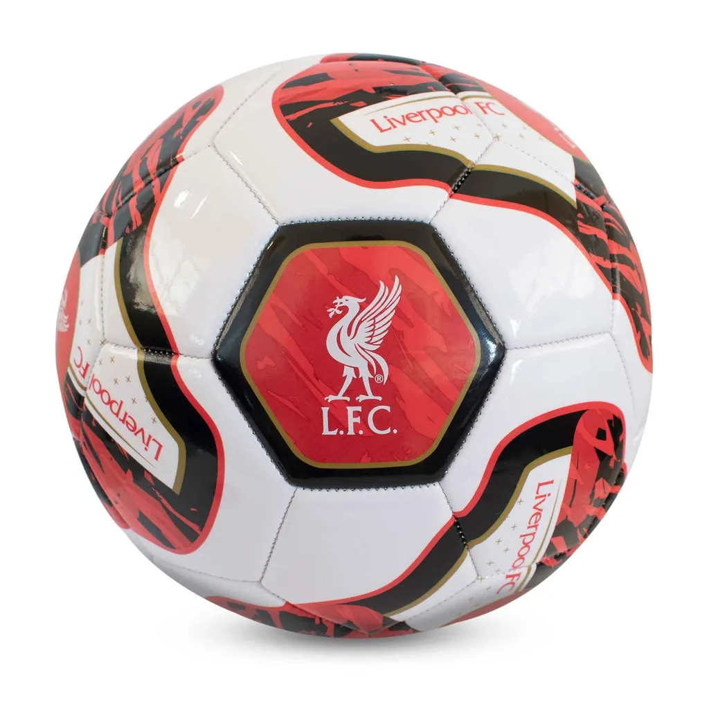 Ballon de football Liverpool FC Tracer Taille 5 Robuste et Durable
