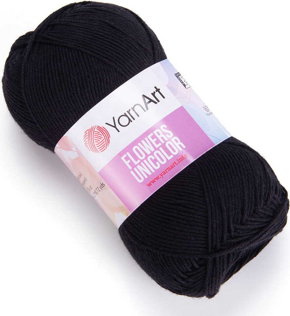 YarnArt Flowers Unicolor - 55% Baumwolle, Sport-Garn, Produktbild 