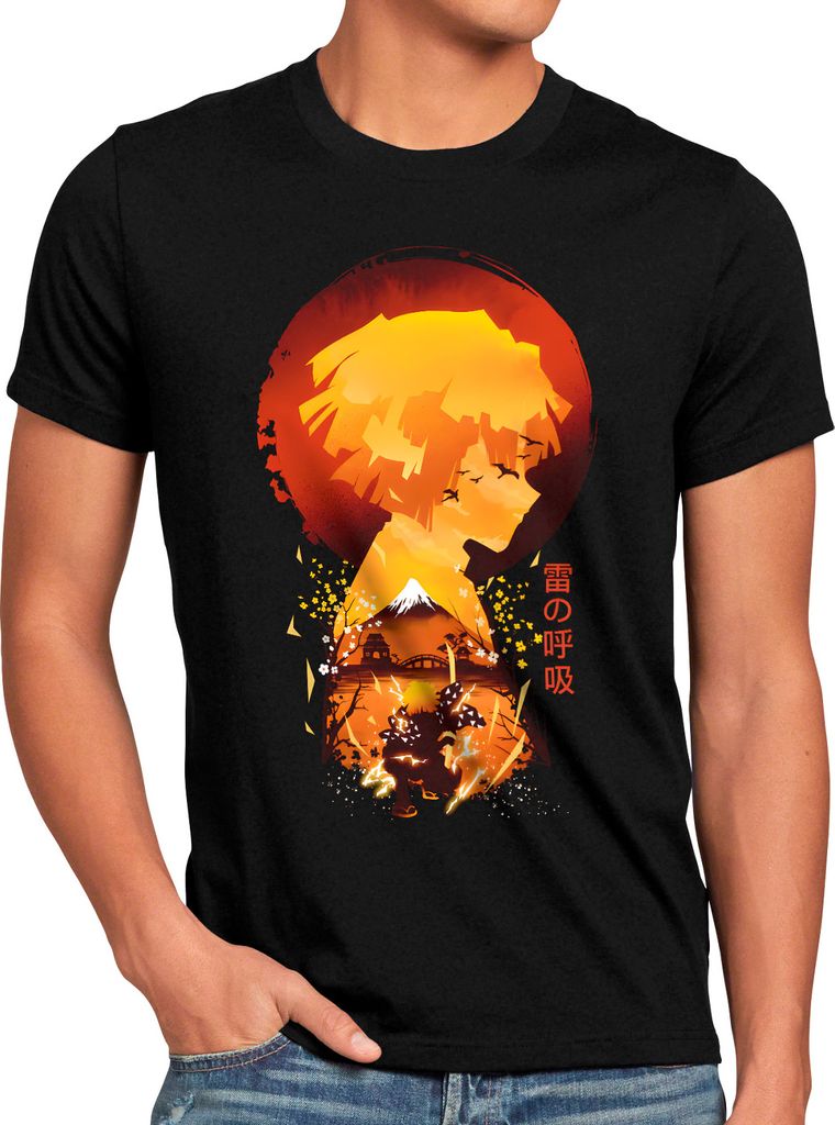style3 Fire Breath Herren T-Shirt anime japan manga