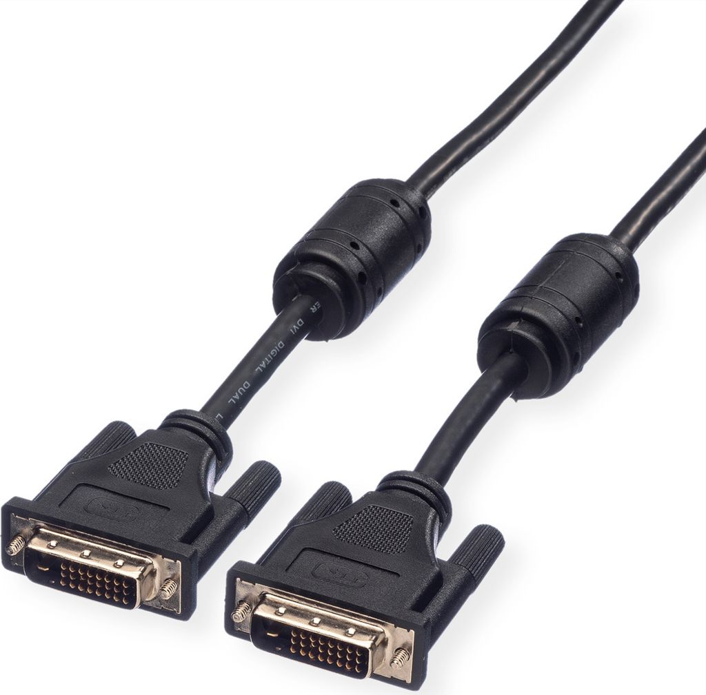 ROLINE Monitorkabel DVI, ST-ST, (24+1) dual link, 10 m