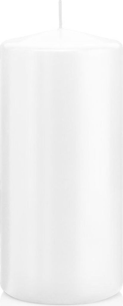 Stumpenkerzen Weiß 150 x Ø 68 mm, 12 Stück, russarm, tropffrei, hochwertiger Docht