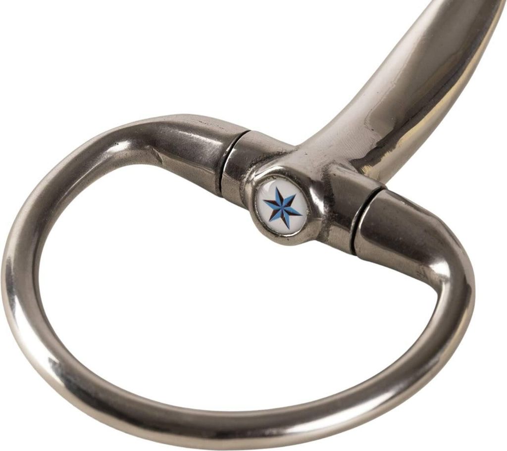 Velari Olivenkopftrense doppelt gebrochen Stainless Steel Gebiss 13,5 cm