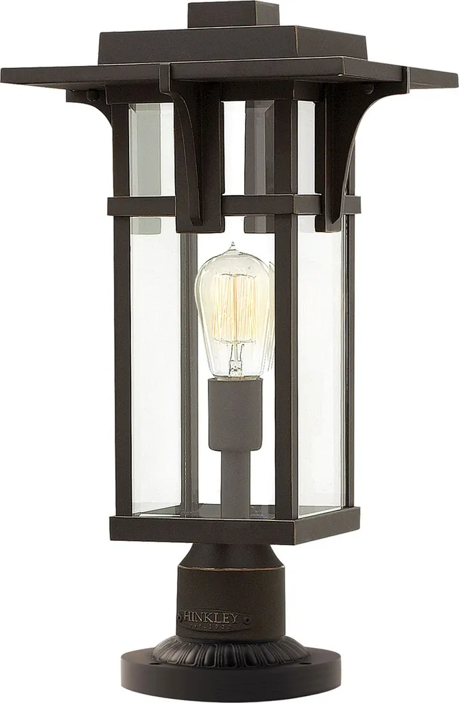Luminaire de Jardin Manhattan Noir Hinkley Lampe Extérieure E27