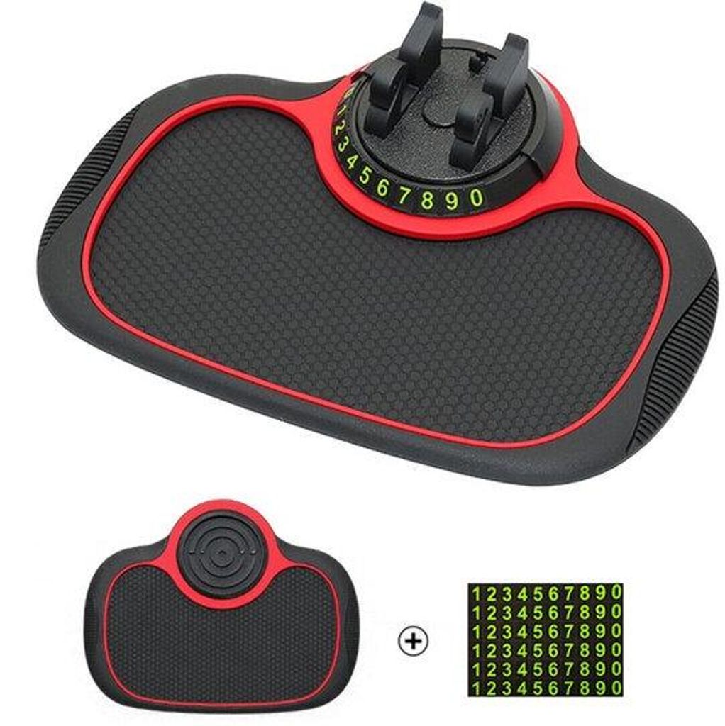 Autotelefoonhouder met antislipmat en dashboardmontagemat