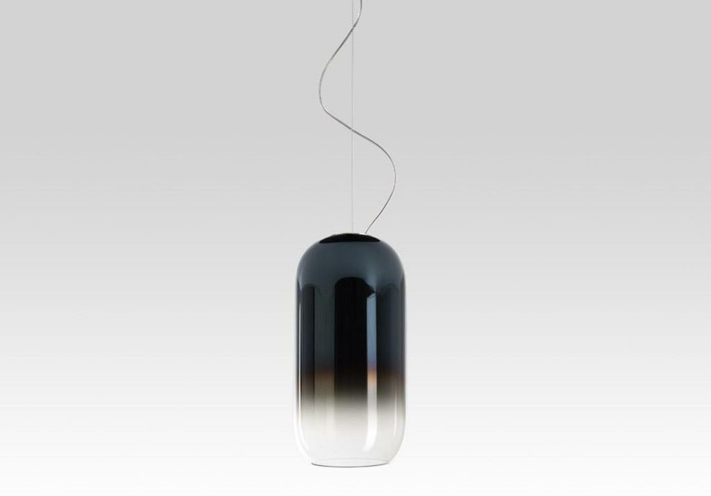 Artemide Gople Mini Hängeleuchte - schwarz/blau 1406350A