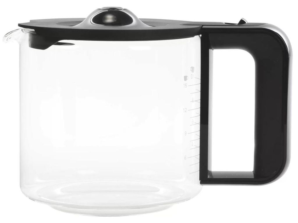 Bosch Siemens Glaskanne komplett Soft-Grip schwarz Produktbild 