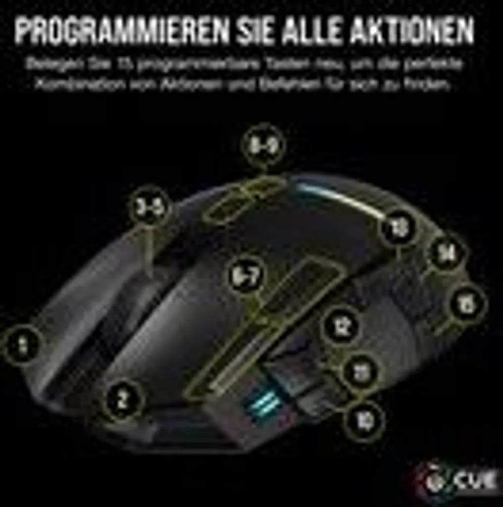 Souris de jeu Hyper Polling 2000 Hz Corsair Darkstar 15 boutons - 19