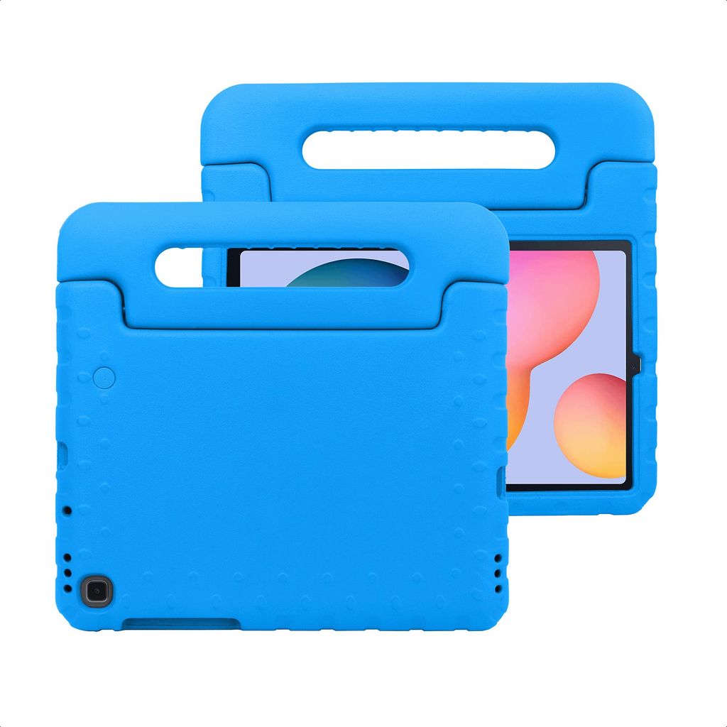 imoshion Schutzhülle mit Handgriff kindersicher Samsung Galaxy Tab S6 Lite (2020/2022/2024) - Blau