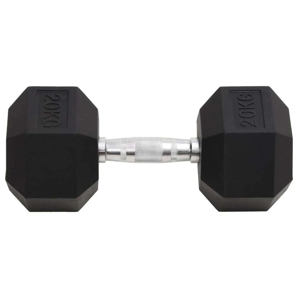Haltère 20 kg en fonte idéal pour la musculation lourde chez soi