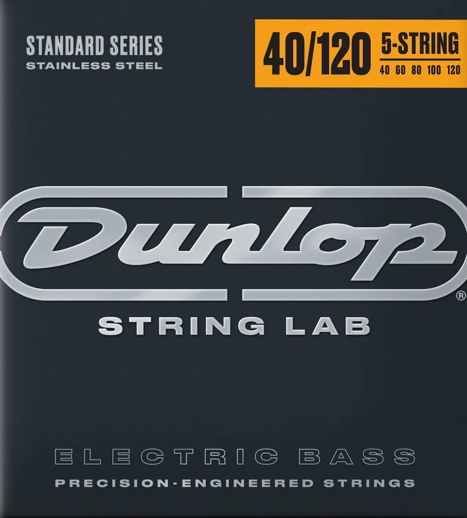 Jeu de Cordes Basse 5 Cordes Dunlop DBS 40120 Inox High Brights 40-120