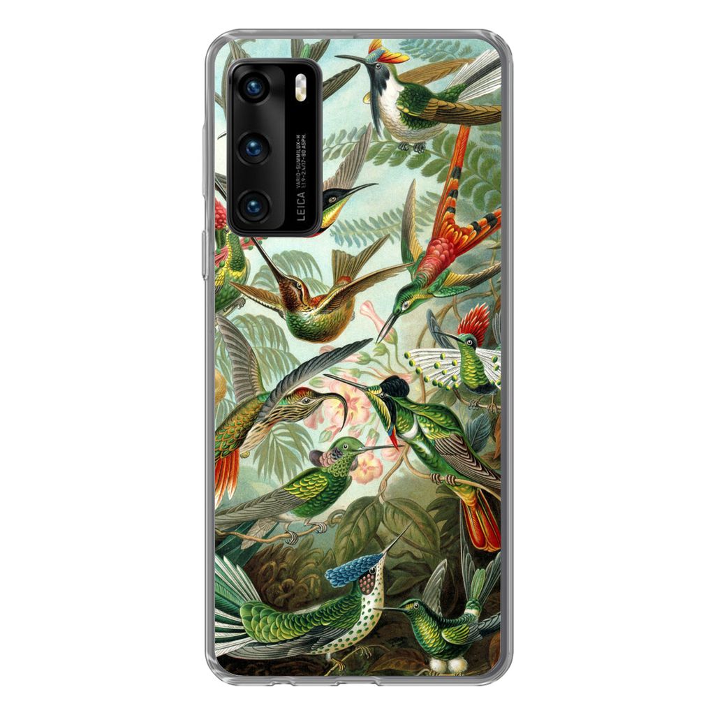 MuchoWow Handyhülle Schutzhülle Hülle für Huawei P40 Trochilidae - Alte Meister - Kunst Silikon Softcase Handy Hülle - Handytasche
