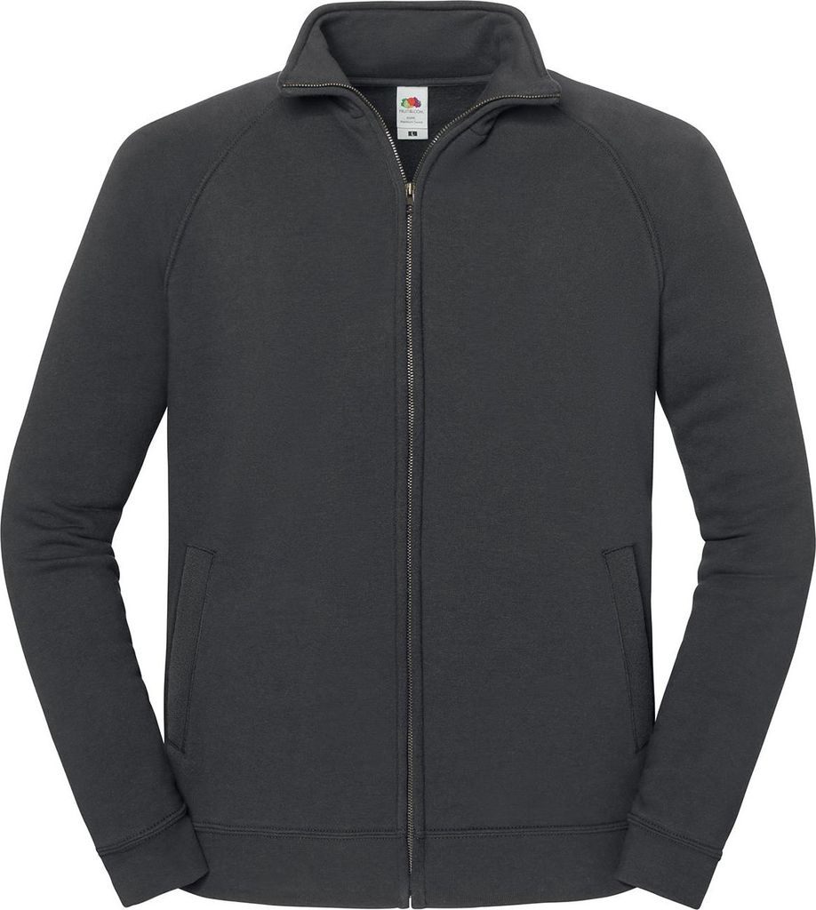 Fruit of the Loom - "Iconic Premium" Sweatjacke für Herren/Damen Uni RW11154 (M) (Hellgrau)