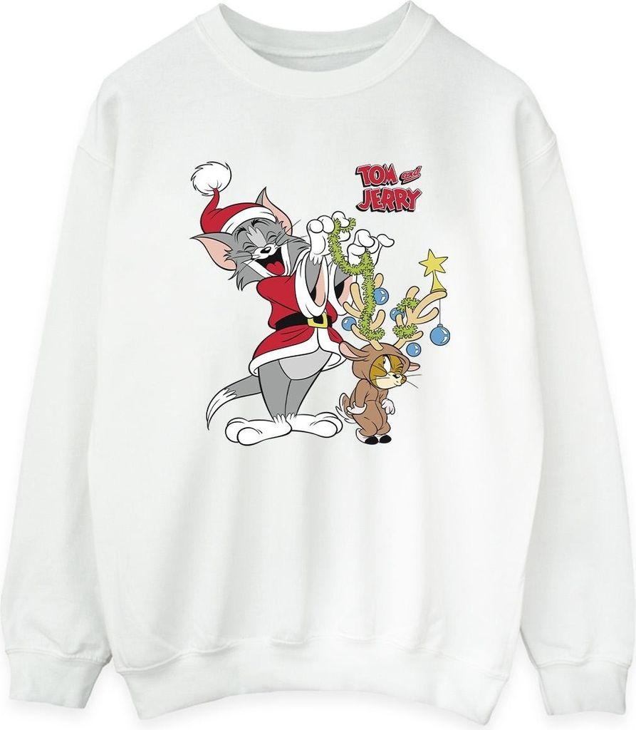 Tom & Jerry - Sweatshirt für Damen BI40822 (M) (Weiß)