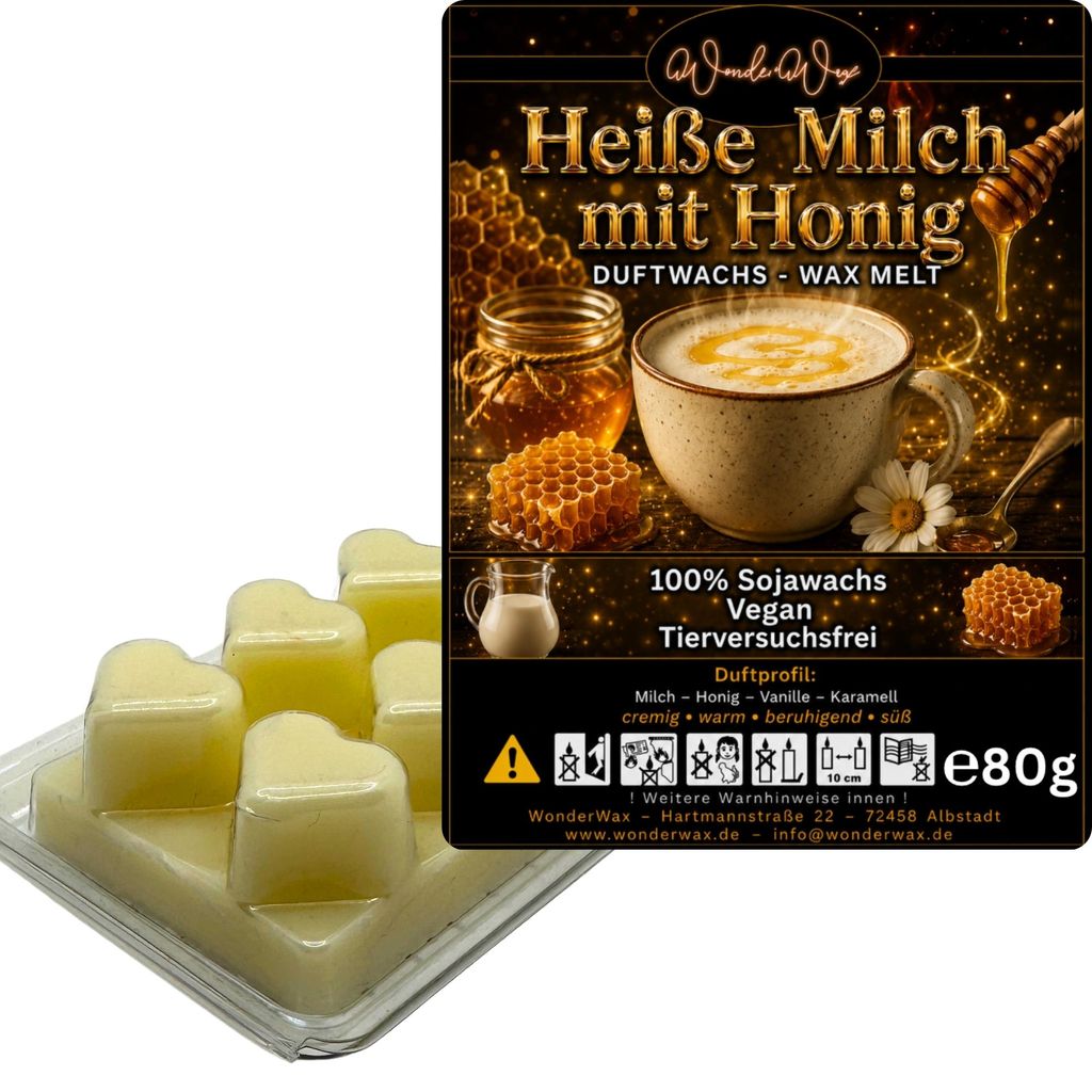 WonderWax Duftwachs Wax Melts für Duftlampe, 6 Herzen Duftmelt Wachsmelt Sojawachs Duftwachs Würfel für Raumdüfte, Wachs Duftöl Winter Indoor ...