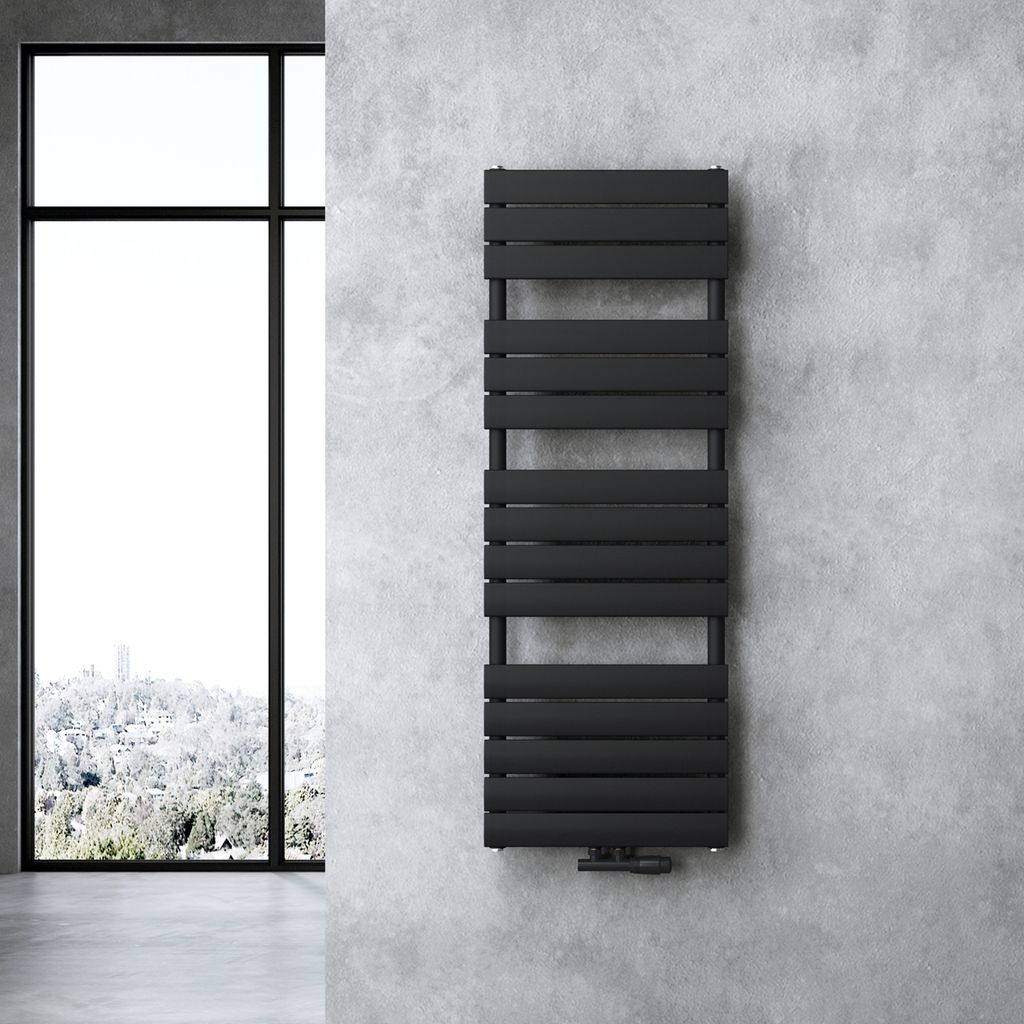 doporro Badheizung Flachheizkörper 140x60cm Anthrazit Produktbild 