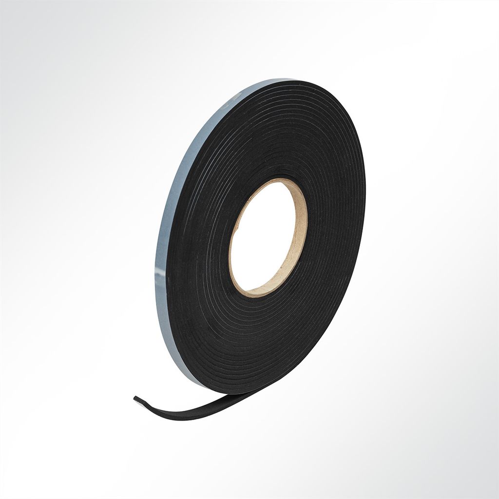 LYSEL EPDM Zellkautschuk Dichtungsband einseitig selbstklebend Länge 10 Meter Dicke 3mm Breite 9/15/20mm