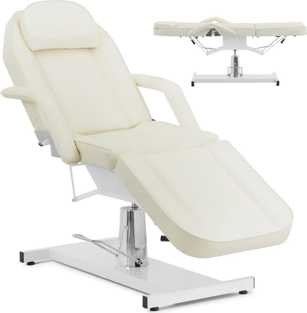 Kosmetischer Stuhl für Tattoo-Massage-Spa CAPUA - Creme Produktbild 